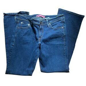 Levis 518 Jeans Womens 13 Jr Boot Cut Superlow Medium Wash Low Stretch 34 X 30